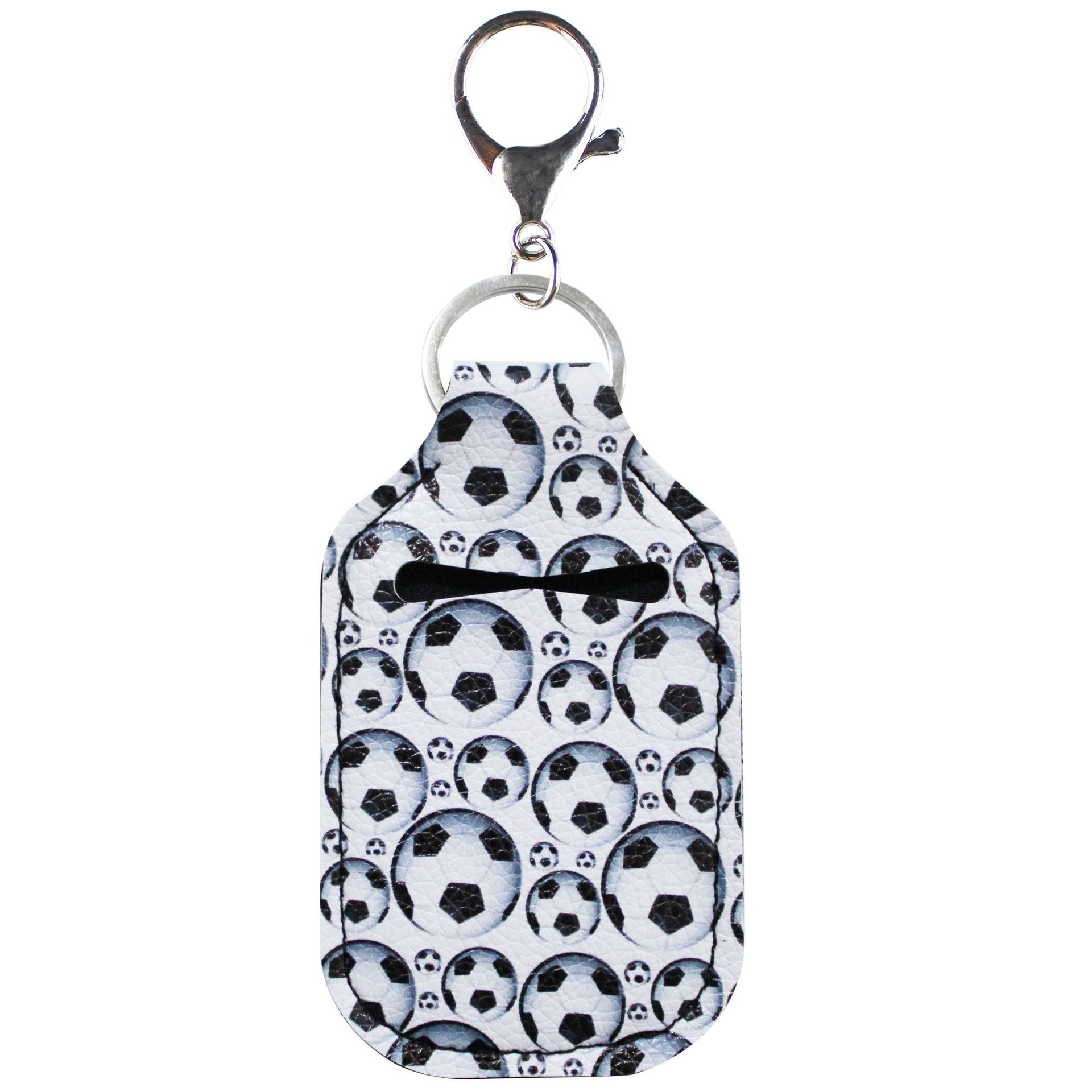 Wholesale Sports Hand Sanitizer Leather Case Key Chain